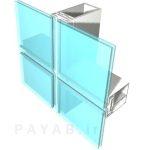 طراحی و اجرای نمای شیشه ای اسپایدر کرتین وال