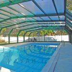 انواع پوشش استخر با سقف متحرک