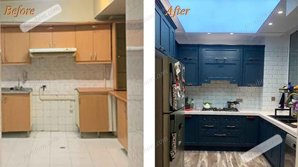 001قبل-بعد-بازسازی-کابینت-آشپزخانه