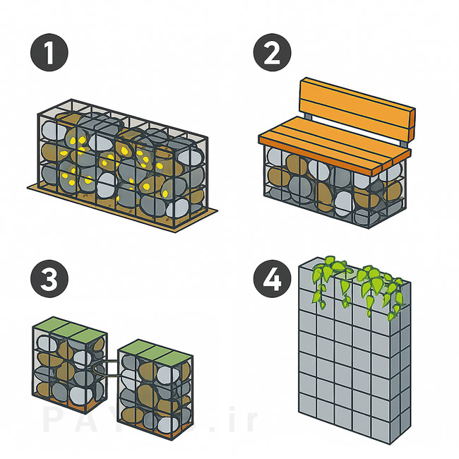 کاربردهای گابیون