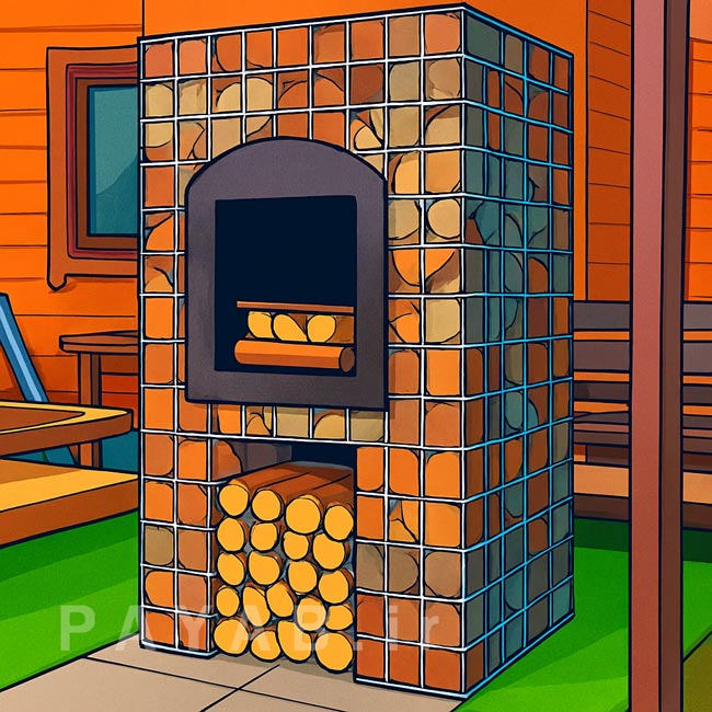 کاربرد گابیون در طراحی منظر و معماری