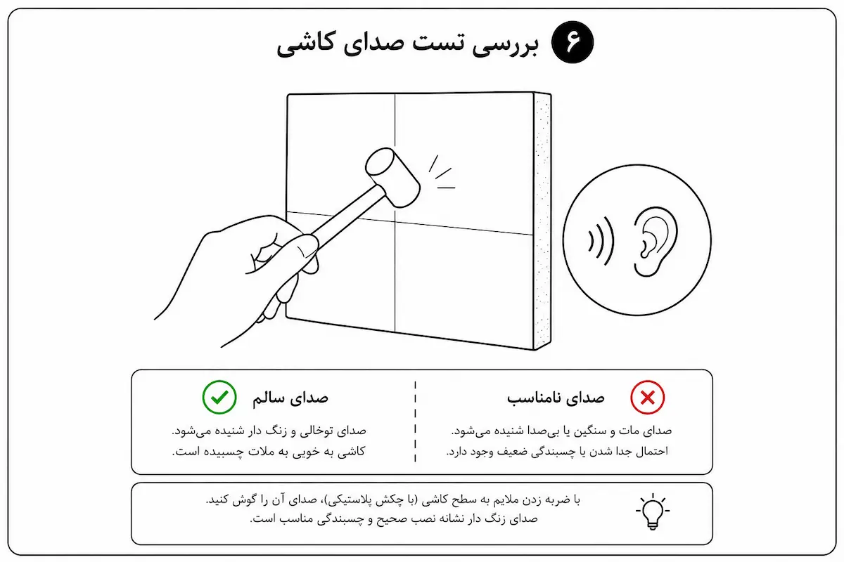تست صدای کاشی و سرامیک