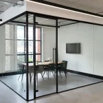 طراحی و اجرای پارتیشن شیشه ای