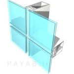 طراحی و اجرای نمای شیشه ای اسپایدر کرتین وال