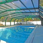 انواع پوشش استخر با سقف متحرک